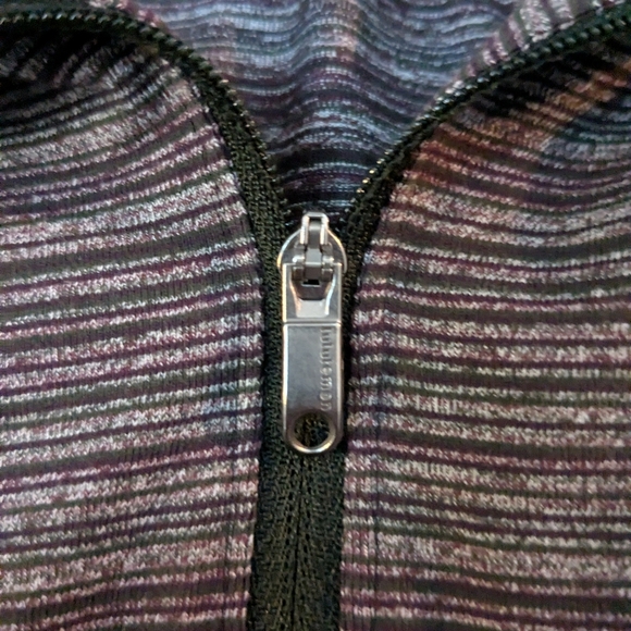 Medium Lululemon Striped Quarter-Zip - Picture 4 of 13
